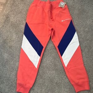 Champion reverse weave color block sweat pants joggers L